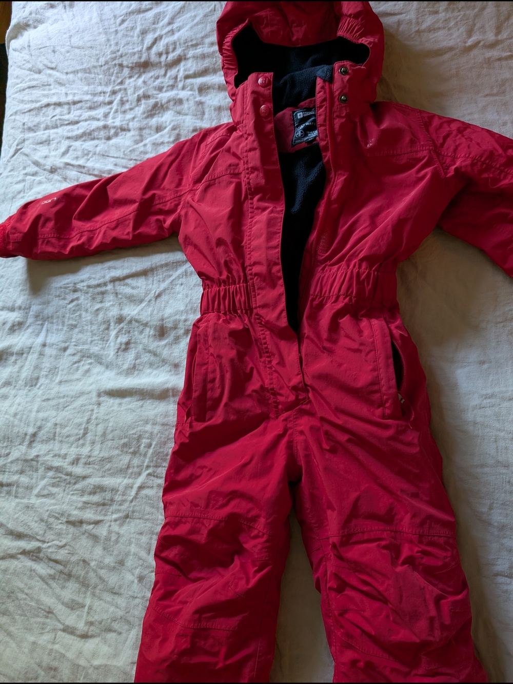 Kids Red One-Piece Snow Suit